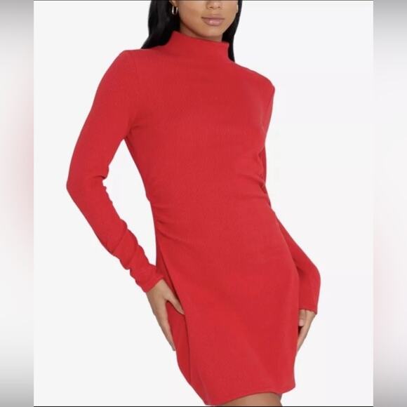 Sanctuary Women's Mini Dress Show Stopper Ribbed in Ruby Red- NWT-‎ Small - Picture 3 of 14
